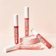 3 PACK Lip Oil Gloss, Hydrating Non-Sticky Lip Oil, 100% Natural Oil, Lightweight, Moisturizing, Nourishing (Rosegold & Co...