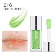 Hydrating Lip Glow Oil, Lip Oil Gloss Transparent Toot Tinted Nourishing Long Lasting Repairing Lightening Lip Lines (GREE...