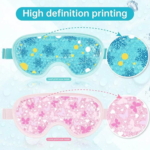 Cooling Eye Mask Cold Eye Compress Mask for Puffy Eyes, Reusable Eye Ice Pack Gel Ice Eye Mask for Tired Eyes, Eyes Surger...