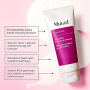 Murad Target Barrier Damage (3 Piece Value Set) - AHA/BHA Cleanser, Hyaluronic Cream Moisturizer, Cellular Hydration Serum...