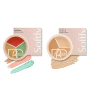 Foundation Concealer Palette + Color Corrector Palette, Light