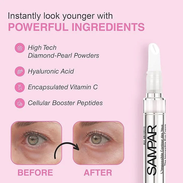 Illuminating Eye Cream - Anti-Aging, Hydrating & Brightening Treatment with Hyaluronic Acid, Vitamin C, and Essential Oils...