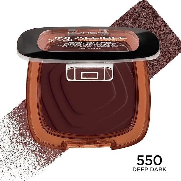 L'Oreal Paris Infallible Up to 24H Fresh Wear Soft Matte Longwear Bronzer. Waterproof, heatproof, Transfer, humidity and s...