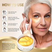 VELAMO ADVANCED Under Eye Patches: 24K Gold Under Eye Mask for Puffy - Retinol Patchology Eye Patches for Wrinkles and Dar...