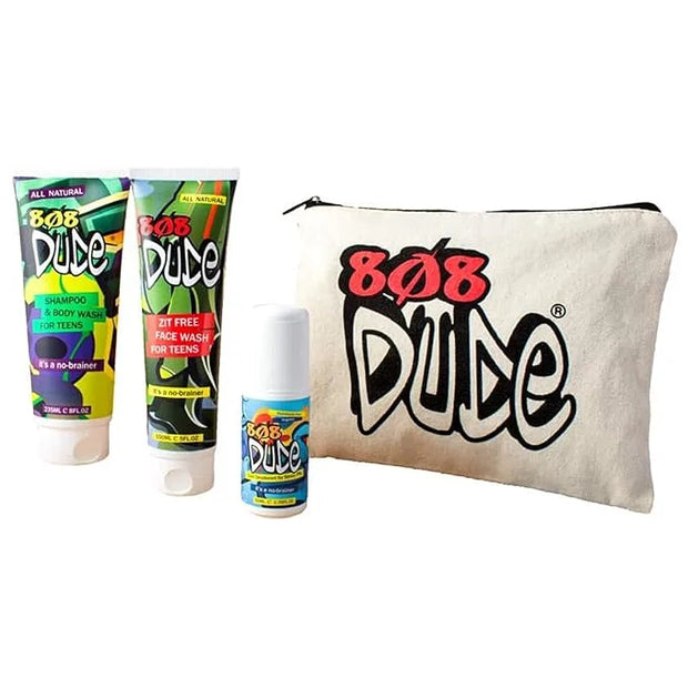 Skincare Kit for Teens. Shampoo and Body Wash, Face Wash and Deodorant to Prevent Breakouts and Eliminate Body Odor with E...