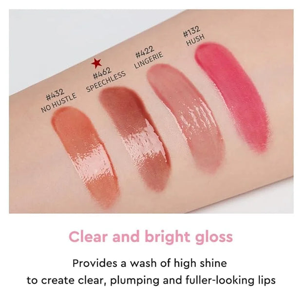 HERA Sensual Nude Lip Gloss #432 NO HUSTLE | Volumizing Sheer & Glossy Finish, Non-sticky, Moisturizing and Hydrating, Kor...