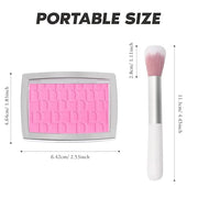 Pink Blush Powder Blush for Cheeks with Brush, Matte Blush Palette Blush Powder Face Blusher, Natural Blendable Formula Si...