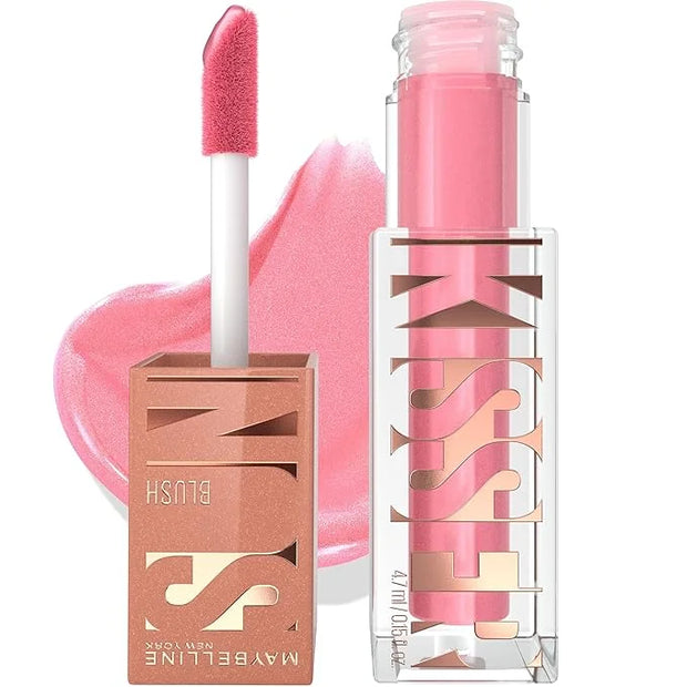 Maybelline Sunkisser Multi-Use Liquid Blush and Bronzer, Blendable, Longwear, Glowy Make Up, Blazing Blush, 1 Count - Prod...