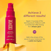 Coco & Eve Anti-Aging Tanning Serum - Face tanner with Skincare Actives for Gradual, Hydrating Glow. Natural Self Tanning ...