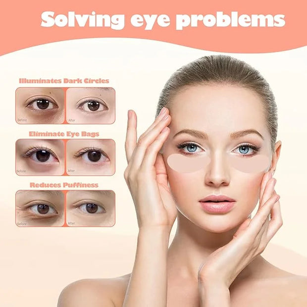 2 Pairs Silicone Reusable Eye Patches, Under Eye Mask Patches for Reduce Eye Wrinkle and Fine Lines Skin Care - Product Image