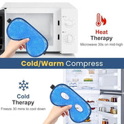BeeVines Cooling Eye Mask, 2 Pack XL Jumbo Size Freezer Gel Eye Masks for Puffy Eyes Face, Ice Eye Mask, Cold & Warm Compr...