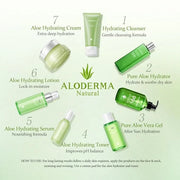 Aloderma 99.8% Organic Aloe Vera Face Hydrator Made Within 12 Hours of Harvest - Moisturizing & Hydrating Facial Toner for...