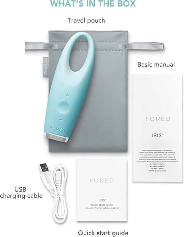 FOREO IRIS Eye Massager Dark Circle Remover & Eyebag Remover Eye Depuffer Anti Aging Increases Absorption of Eye Mask Esse...