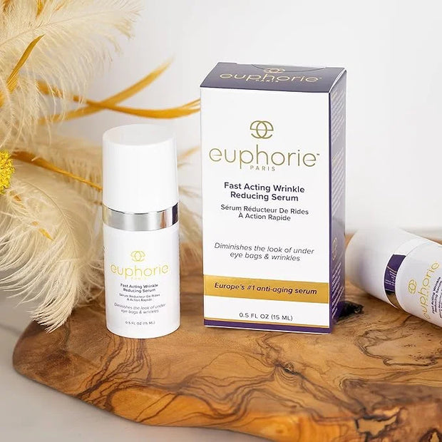 Euphorie Rapid Reduction Eye Serum - Advanced Formula - Anti Aging Serum Visibly Reduces Under-Eye Bags, Wrinkles, Fine Li...