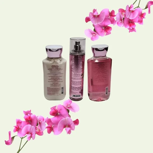 Bath and Body Works Sweet Pea Set, Body Lotion, Shower Gel and Fragrance Mist, Full Size - Product Image
