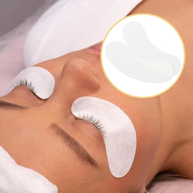 100 Pcs Natural Anti-sensitive Foam Eye Patches Under Eye Pads Eyelash Extensions Supplies Kit Beauty Tools No Tape Needed...