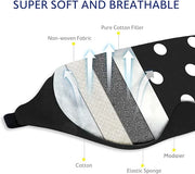 Mavogel Cotton Sleep Mask - Sleep Eye Mask for Men Women, Super Soft and Comfortable Eye Covers, Light Blocking Night Eyem...