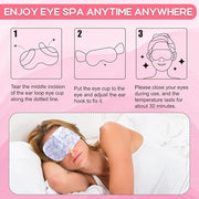 XPCARE 32 Pack Steam Eye Masks for Dry Eyes, SPA Warm Sleep Eye Mask, Disposable Heated Eye Mask for Dark Circles, Puffy E...