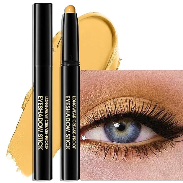 Eyeshadow Stick Matte Eye Shadow Pencil Cream to Powder Eye Brightener Crayon Long-Lasting Crease-Proof Neutral Eyeshadow ...