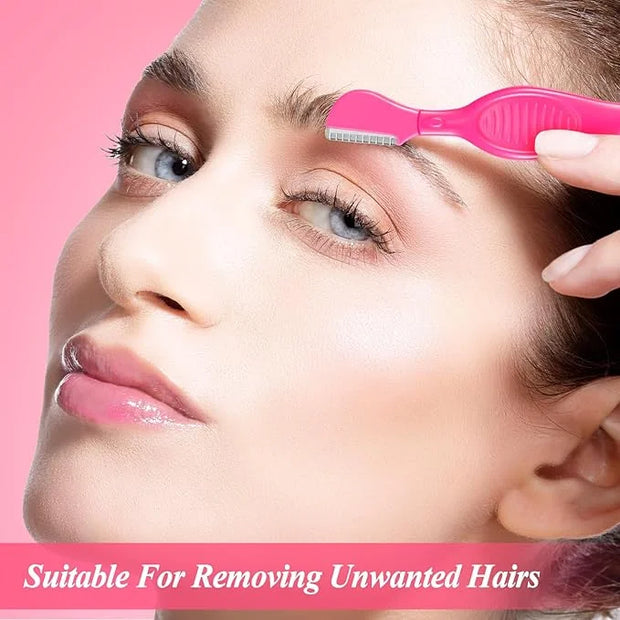 Mudder 21 Pcs Eyebrow Razor Eyebrow Shaver Facial Razor Multipurpose Face Trimmers with Precision Cover for Women Makeup C...