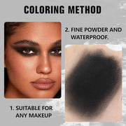 Kaely Pressed Single Eyeshadow Makeup, Deep Black Matte Highly Pigmented Monochrome Eye Shadow Palette, Waterproof Neutral...