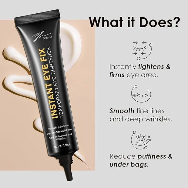 Instant Temporary Eye Tightener: Eye Tightener cream Reduces Under Eye Bags, Dark Circles & Puffiness, Anti Aging Fine Lin...
