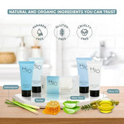 H2O Therapy Hotel Soaps & Toiletries Bulk Set | 1-Shoppe Amenities Kit | 0.85oz Shampoo & Conditioner, Body Wash, Lotion, ...