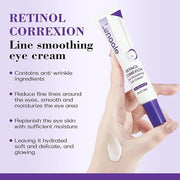 Eye Cream, Retinol Eye Cream for Dark Circles, Puffiness Anti Aging, With Hyaluronic Acid, Peptides, Caffeine Reduces Bags...