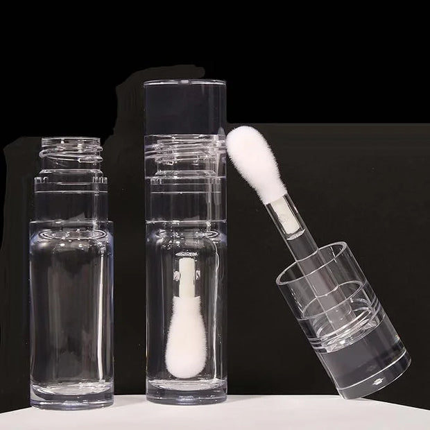 COSIDEA 18pcs Empty 5.5ml Round Clear PETG lip gloss tubes thick wand lipgloss tube container for lip oil - Product Image