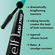 e.l.f. Lash XTNDR Mascara, Made With Tubing Technology For The Look Of Lash Extensions, Clump & Flake Free, Vegan & Cruelt...