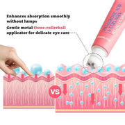 Farmstay Hyaluronic Acid Roll-on Eye Serum with 2% Niacinamide & Collagen – Hydrating Korean Eye Roller for Dark Circles, ...