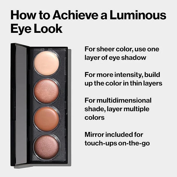 Revlon Crème Eyeshadow Palette, Illuminance Eye Makeup with Crease- Resistant Ingredients, Creamy Pigmented in Blendable M...