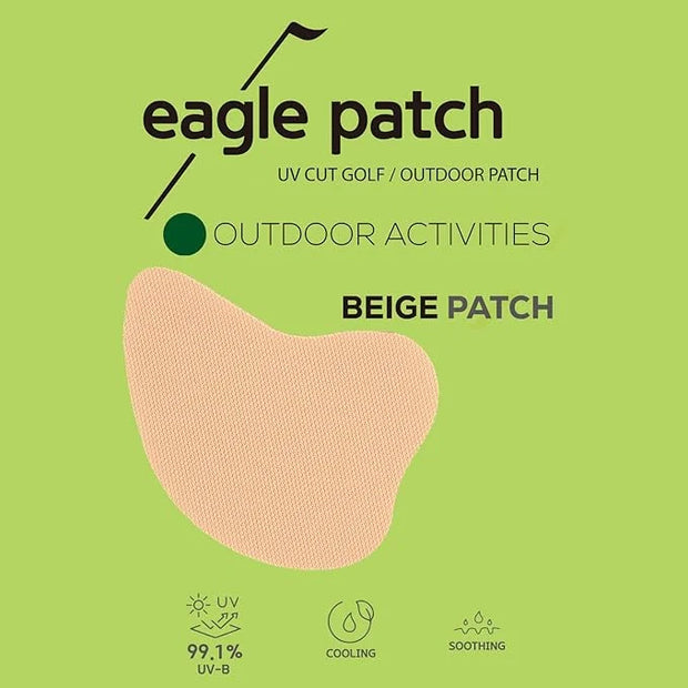 UV Protection Golf Patch (Beige, 4 PCS)- Hydrating Sunscreen Gel Facial Patches for Outdoor Activities, Skin Care Sunblock...