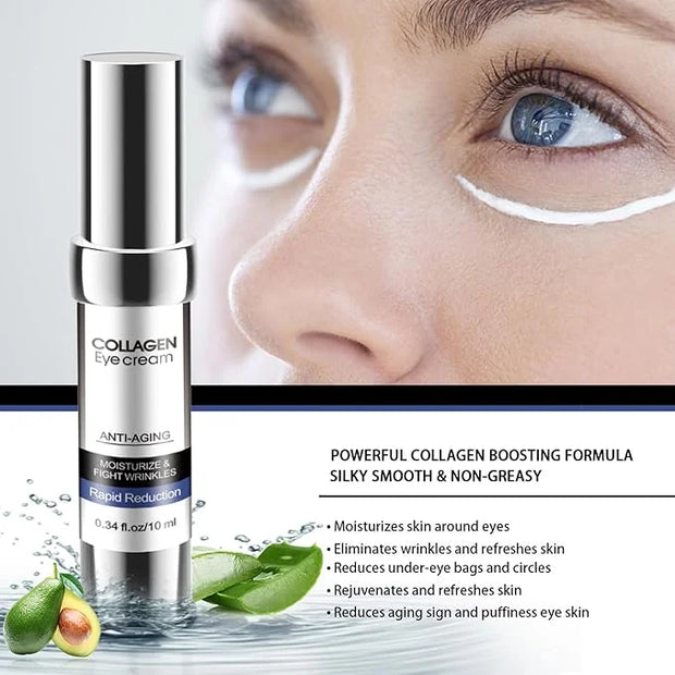 Eye Cream, Collagen Eye Stick,Under Eye Cream Anti Aging, Moisturizing Eye Balm Reduces Wrinkles Fine Lines Dark Circles, ...