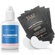 100 Pairs Under Eye Pads & Eyelash Extension Remover Gel | Lint Free Hydrogel Eye Patches for Lash Extensions & Lift | Eff...