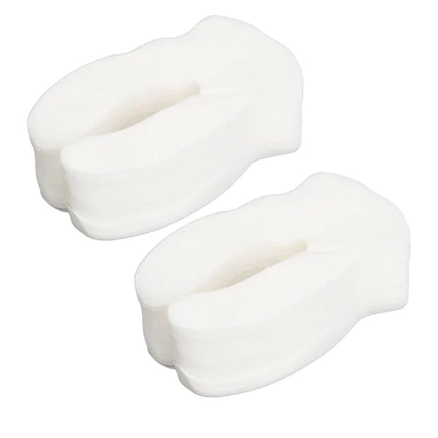 Eye Compressed Paper Sheet, U Shape Cotton Disposable Under Eye Sheet 200pcs, Eye Compressed Sheet, Soft for SPA - Product...