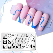 1 pcs french nail stamping