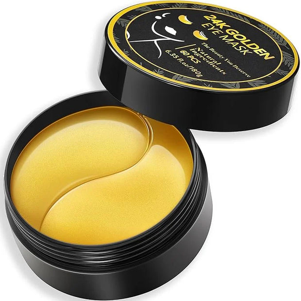 CCbeauty 24K Gold Under Eye Patches for Puffy Eyes, Dark Circles and Puffiness, Collagen Hydrating Mask Skincare, Gel Pads...