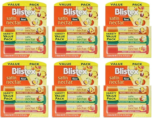 Blistex Satin Nectar Lip Moisturizer Variety Value
