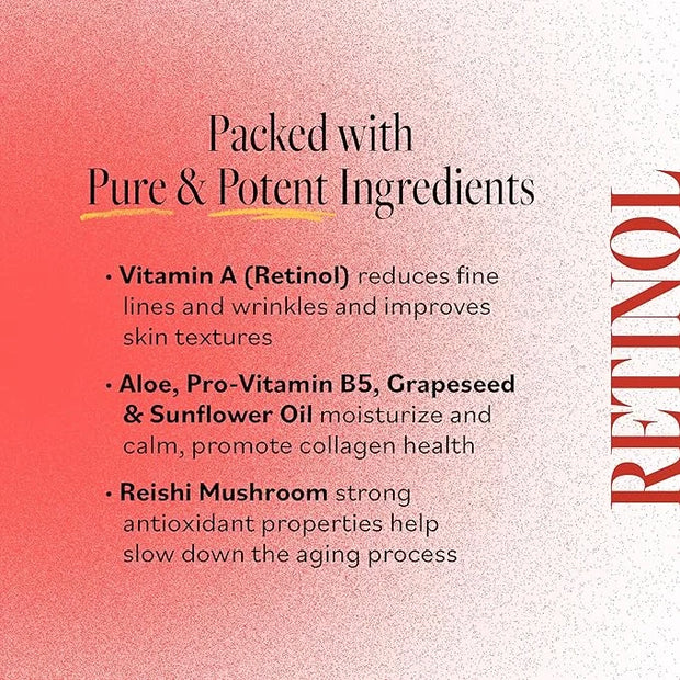 Derma E Anti-Wrinkle Eye Treatment – Anti-Aging Cream with Retinol, Grape Seed Extract and Reishi Mushroom – Hydrating Ser...