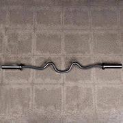 47in Black Zinc Olympic EZ Super Curl Bar - Product Image