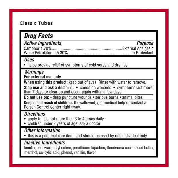 Carmex Classic Medicated Lip Balm Pack, Lip Moisturizer for Chapped Lips, 9-Count Variety Pack Bag (2 Tubes, 7 Sticks) - P...