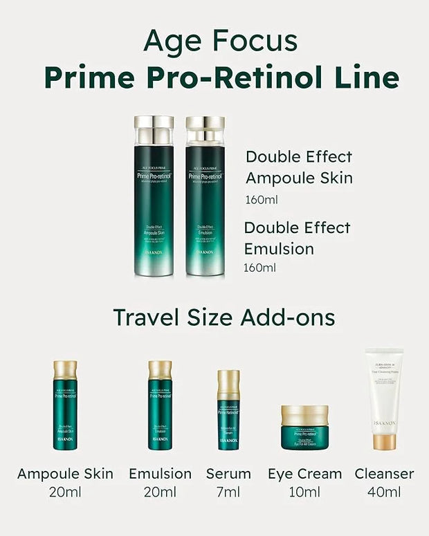 ISA KNOX AGE FOCUS PRIME DOUBLE EFFECT SKINCARE (417 ml / 14.10 Fl Oz) - Korean Skincare, Lightweight but Nourishing by LG...