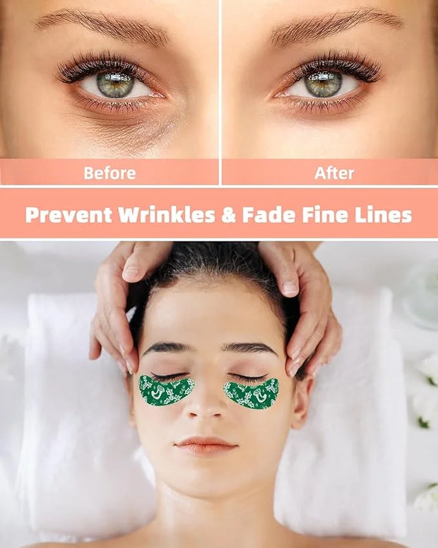 Under Eye Patches Silicone - 2 Pairs Reusable Eye Patches, Christmas Gifts for Women, Eye Wrinkle Patches, Reusable Under ...