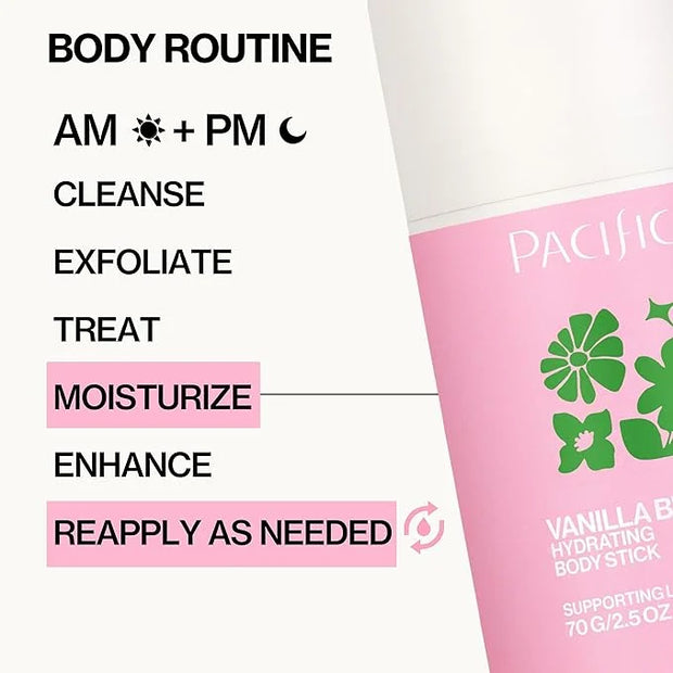 Pacifica Vanilla Butter Moisturizing Balm Stick – Solid Body Lotion for Instant Dry Skin Relief Moisture Balm, Shea Butter...