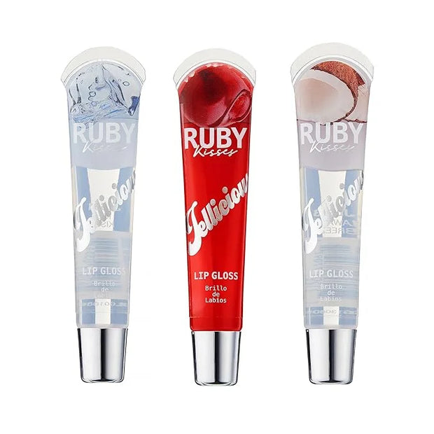 Ruby Kisses Jellicious Mouth Watering Lip Gloss (JLG01 & JLG03 & JLG13) Long Lasting Shine - Product Image