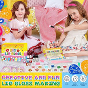 Jcoos Lip Gloss Making Kit, 73PCS Fun Make Your Own Lip Gloss Kit Kids, Beginner, Lipgloss Sets for Girls, DIY Lipstick Se...