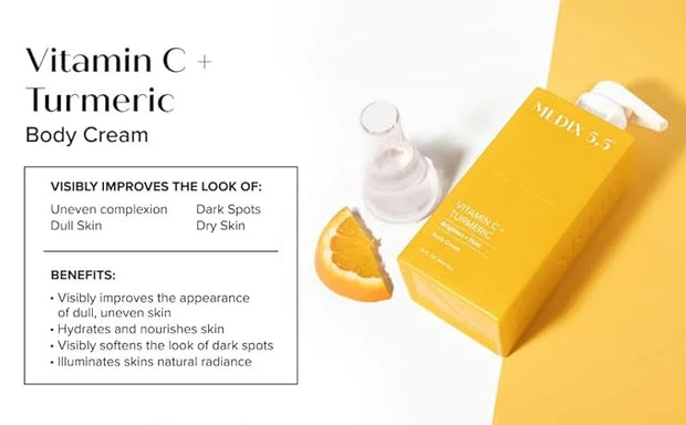 Medix 5.5 Vitamin C Cream Brightening Body Lotion & Face Moisturizer | Anti Aging Vitamin C Lotion For Women & Men Helps S...