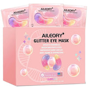 Under Eye Patches (48 Pairs) - New Tri-color Glitter Eye Gel Pads for Dark Circles Puffy Eyes,Under eye Bags,Wrinkles|Natu...