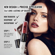 Dermacol NEW 16-Hour Lip Colour, Highly Pigmented Glossy Lip Stain, Two-Phase Lip Plumper Gloss, Kissproof Lip Makeup Prod...
